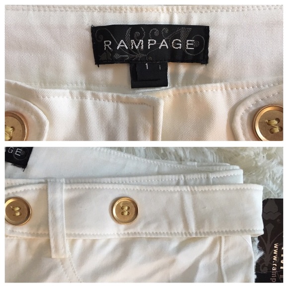 ✨Rampage White Stretch Straight Leg Slacks Size 1 - Picture 6 of 8